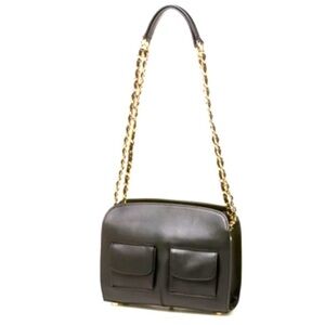 Stuart Weitzman Women’s Black Leather Pod Handbag/Crossbody Chanel like !
